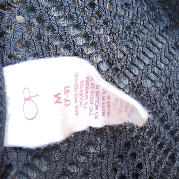 OP Black Swimsuit Cover Up Girls Size 7-9 - Picture 2 of 7